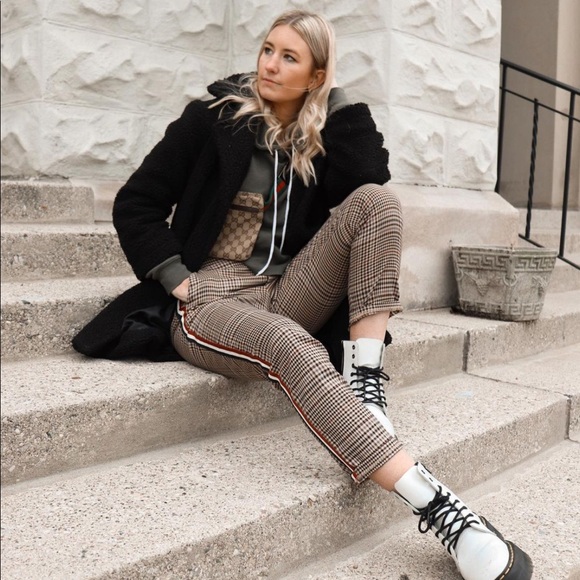 Plaid Striped Pants - Picture 1 of 6